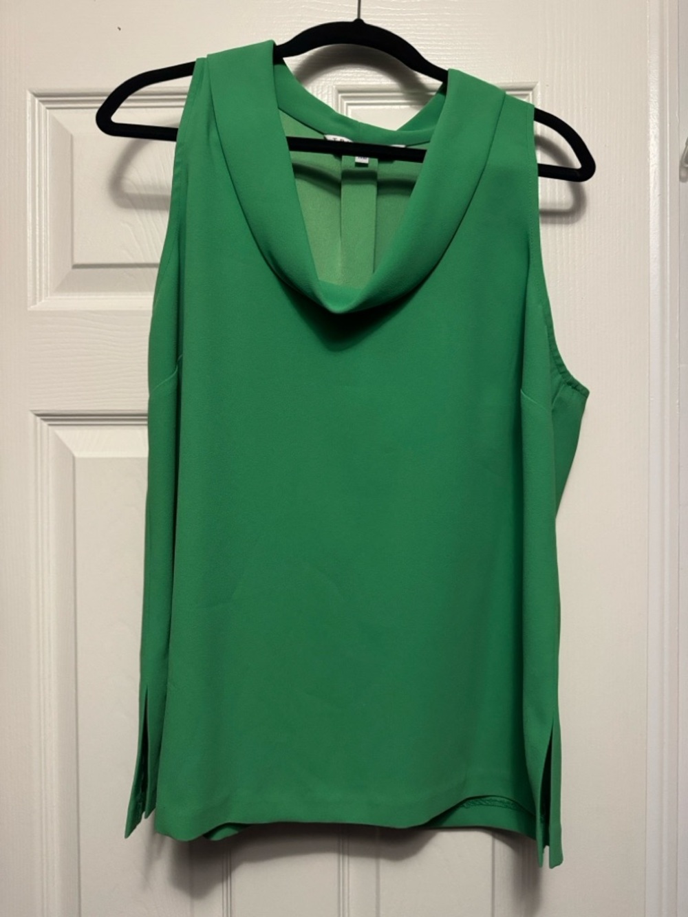 Trina Turk Green Sleeveless Cowl Neck Camisole